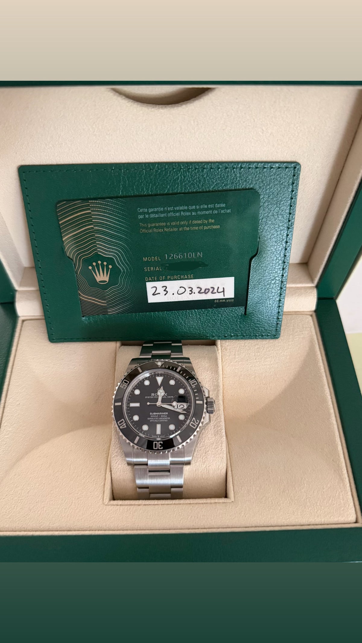 Rolex Submariner 126610LN