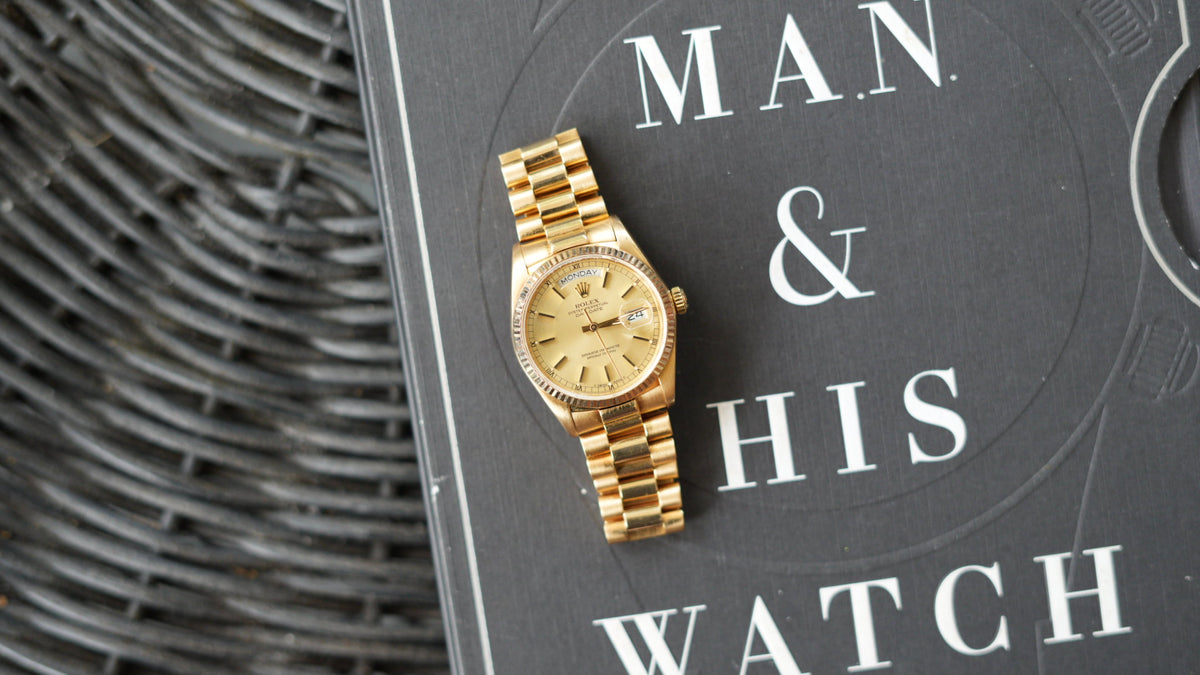 Rolex Day-Date 36 18K Yellow Gold Watch – Ref. 18038 -