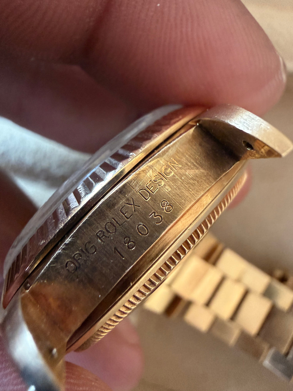 Rolex Day-Date 36 18K Yellow Gold Watch – Ref. 18038 -